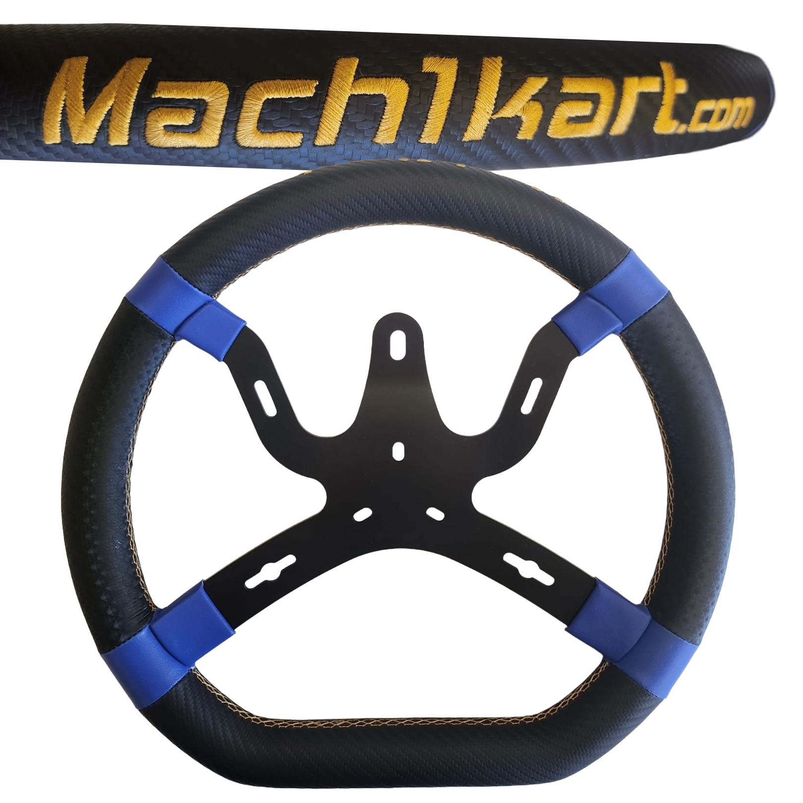 Lenkrad Mach1 M6 ø345 flat-bottom