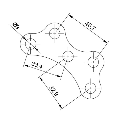 Adapterblech T52 Zusatzsitzstrebe