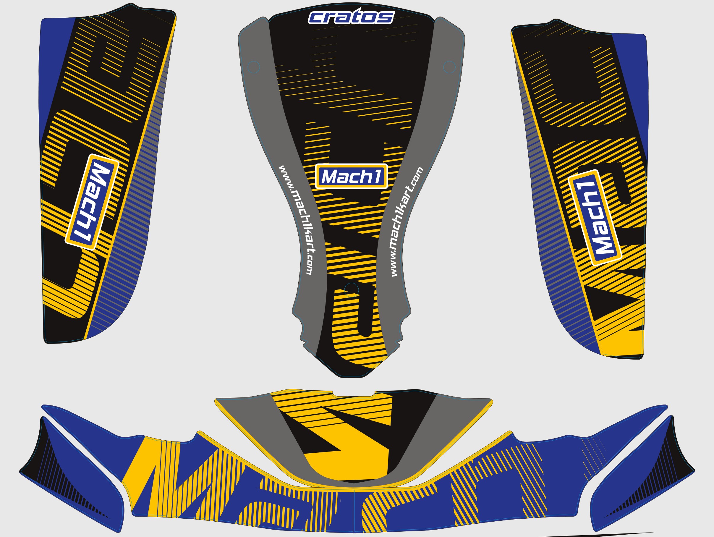 Klebesatz Mach1 FP7-Stilo (Cratos / JS1)